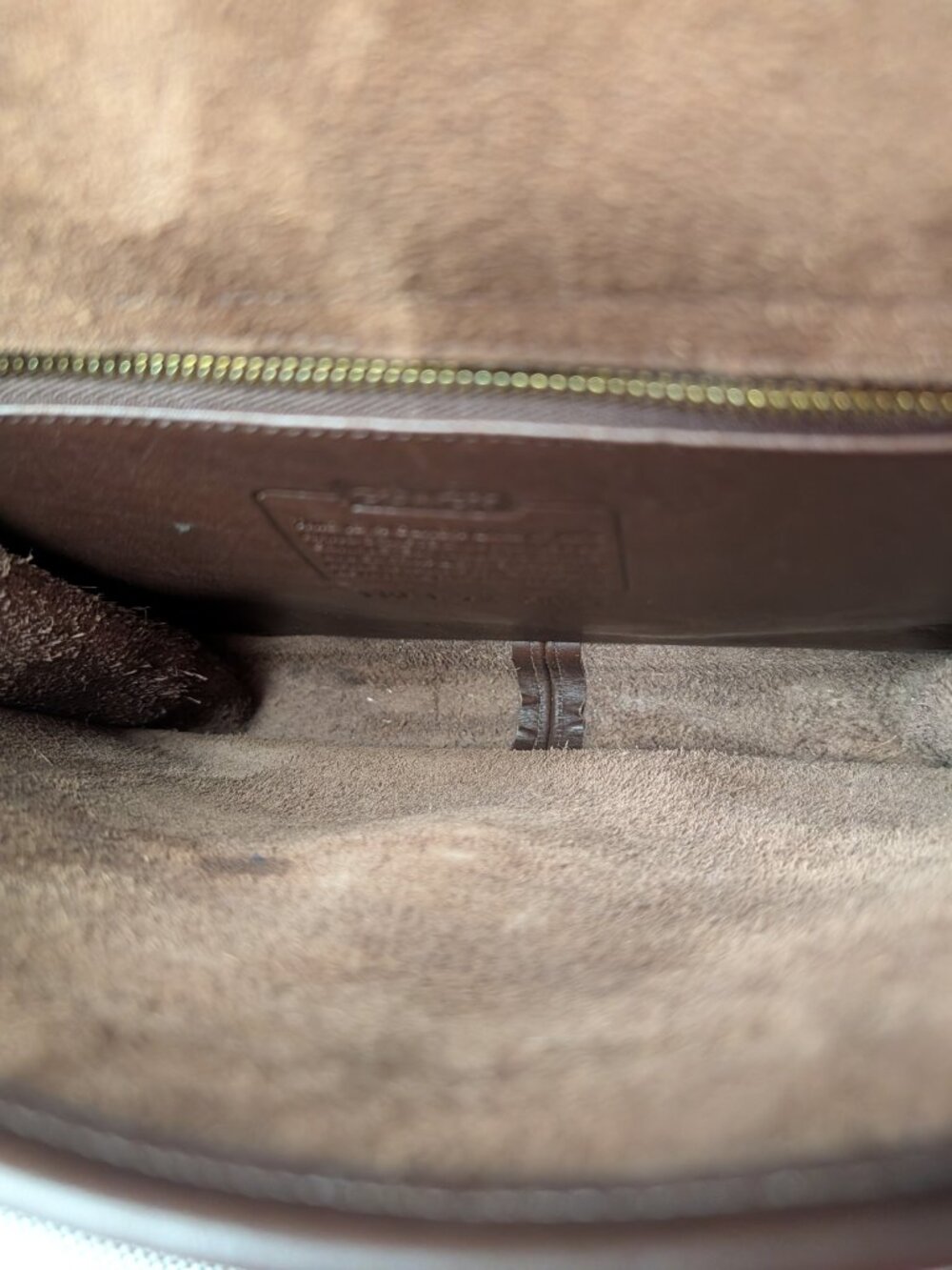 Vintage Coach Willis Crossbody Bag Mahogany Brown Leather Turnlock - Picture 12 of 14